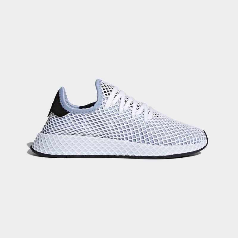 Adidas deerupt white and hot sale blue